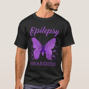 Epilepsy Awareness Butterfly Vintage T-Shirt