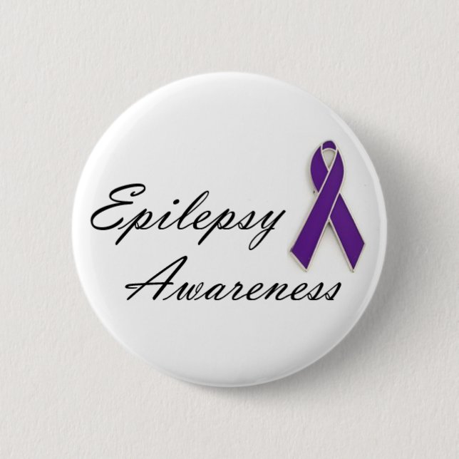 "Epilepsy Awareness" Button (Front)