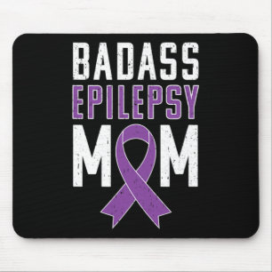 Epilepsy Awareness Byd Epilepsy Mum Purple Ribbon Mouse Pad