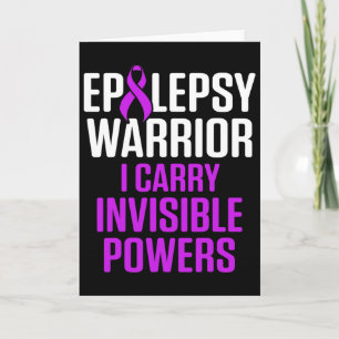 Epilepsy Awareness Carry Epileptic Warrior Survivo Card