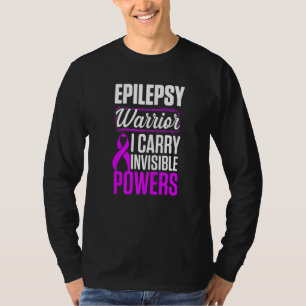 Epilepsy Awareness Carry Epileptic Warrior Survivo T-Shirt