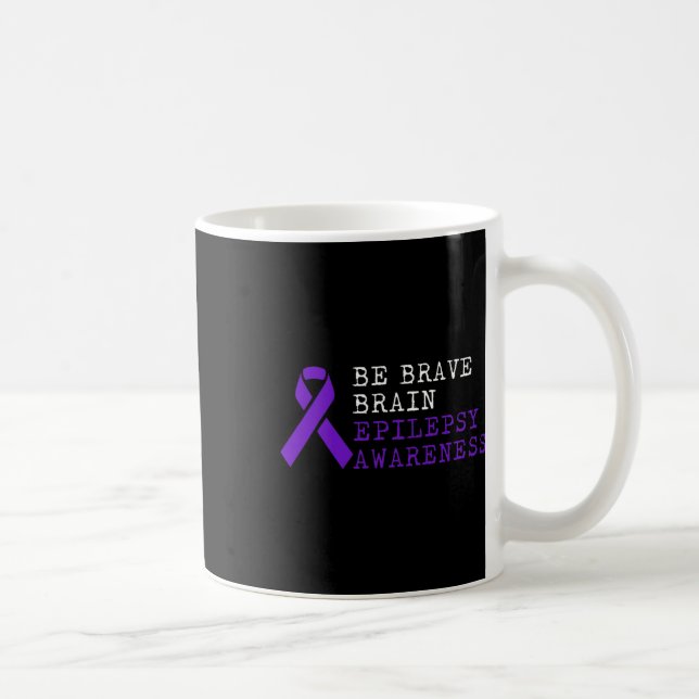Epilepsy Awareness Choice Fun Epileptic Warrior Su Coffee Mug (Right)