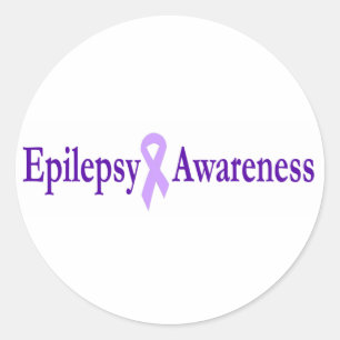 epilepsy awareness classic round sticker