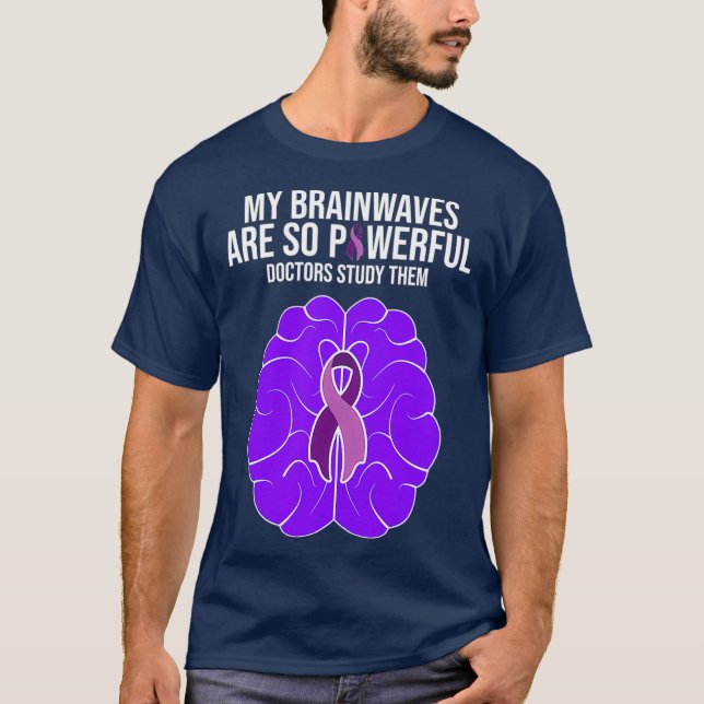 Epilepsy Awareness Costume My Brainwaves Gifts T-Shirt (Front)