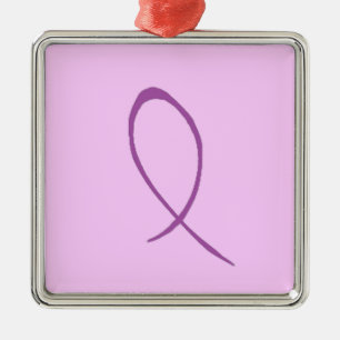 Epilepsy Awareness Customisable Metal Ornament
