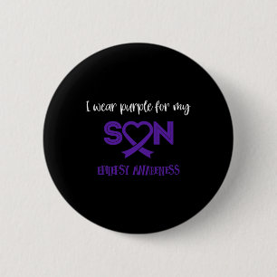 Epilepsy Awareness Dabbing Unicorn Wear For Son 6 Cm Round Badge