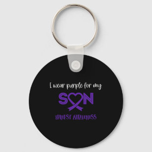 Epilepsy Awareness Dabbing Unicorn Wear For Son  Key Ring