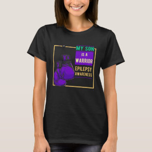 Epilepsy Awareness Day Purple Ribbon Proud Mom Dad T-Shirt