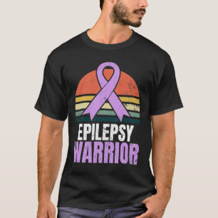 Epilepsy Awareness Design Vintage Retro Sunset Gif T-Shirt