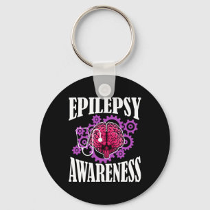 Epilepsy Awareness Diagnose Epileptic Warrior Surv Key Ring