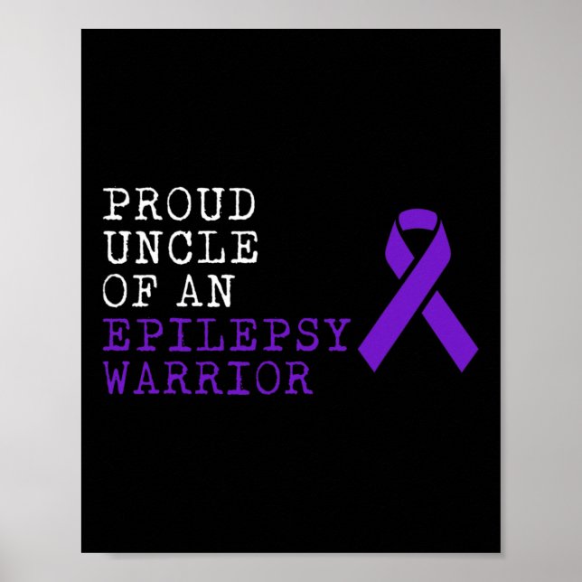 Epilepsy Awareness Diagnosis Fun Epileptic Warrior Poster (Front)