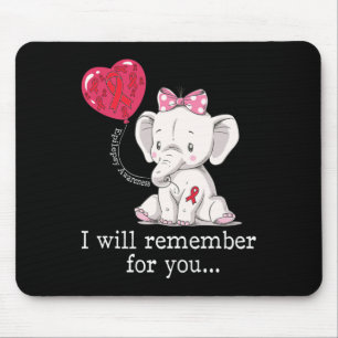 Epilepsy Awareness Elephant  Mouse Pad