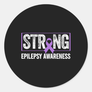 Epilepsy Awareness - Epilepsy Awareness Strong  Classic Round Sticker