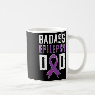 Epilepsy Awareness Epilepsy Dad Purple Ribbon Coffee Mug