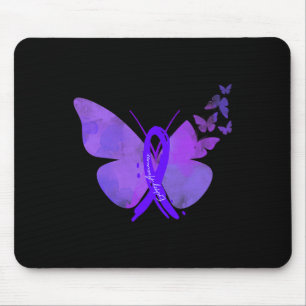 Epilepsy Awareness Epilepsy Purple Butterflies Mouse Pad