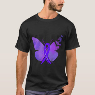 Epilepsy Awareness Epilepsy Purple Butterflies T-Shirt