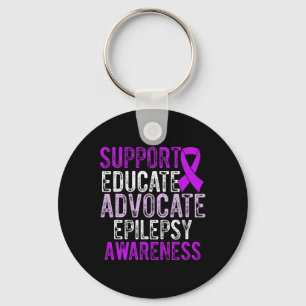 Epilepsy Awareness Epileptic Warrior Survivor 10 Key Ring