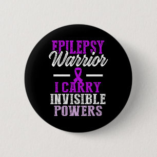 Epilepsy Awareness Epileptic Warrior Survivor 11 6 Cm Round Badge