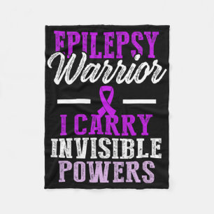 Epilepsy Awareness Epileptic Warrior Survivor 11  Fleece Blanket