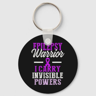 Epilepsy Awareness Epileptic Warrior Survivor 11  Key Ring