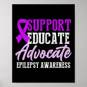 Epilepsy Awareness Epileptic Warrior Survivor 13 Poster
