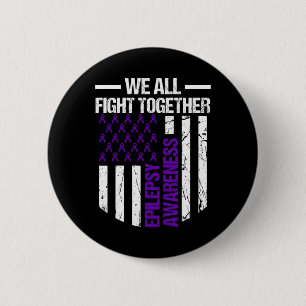 Epilepsy Awareness Epileptic Warrior Survivor 14 6 Cm Round Badge