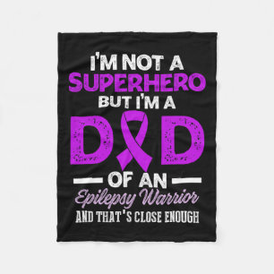 Epilepsy Awareness Epileptic Warrior Survivor 26 Fleece Blanket