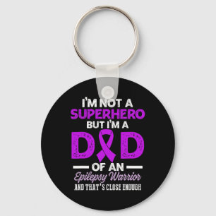 Epilepsy Awareness Epileptic Warrior Survivor 26  Key Ring