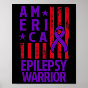 Epilepsy Awareness Epileptic Warrior Survivor 28 Poster
