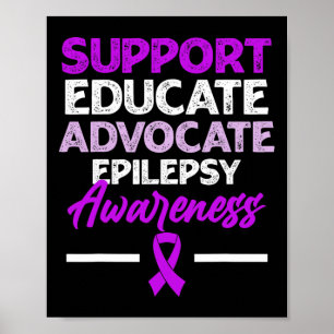 Epilepsy Awareness Epileptic Warrior Survivor 2  Poster