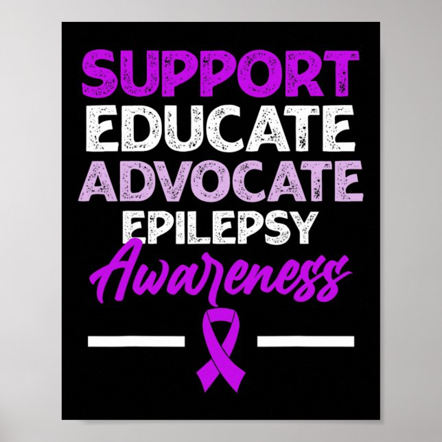 Epilepsy Awareness Epileptic Warrior Survivor 2  Poster (Front)