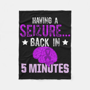 Epilepsy Awareness Epileptic Warrior Survivor 4 Fleece Blanket
