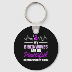 Epilepsy Awareness Epileptic Warrior Survivor  Key Ring