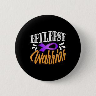 Epilepsy Awareness Fights Usa Epileptic Warrior Su 6 Cm Round Badge