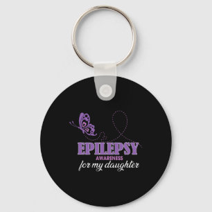Epilepsy Awareness For My Daughter- Epilepsy Mum Key Ring