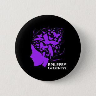 Epilepsy Awareness For Women 6 Cm Round Badge