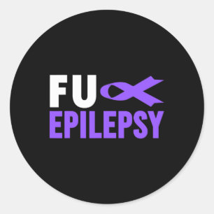 Epilepsy Awareness - Fu Epilepsy Awareness Epileps Classic Round Sticker