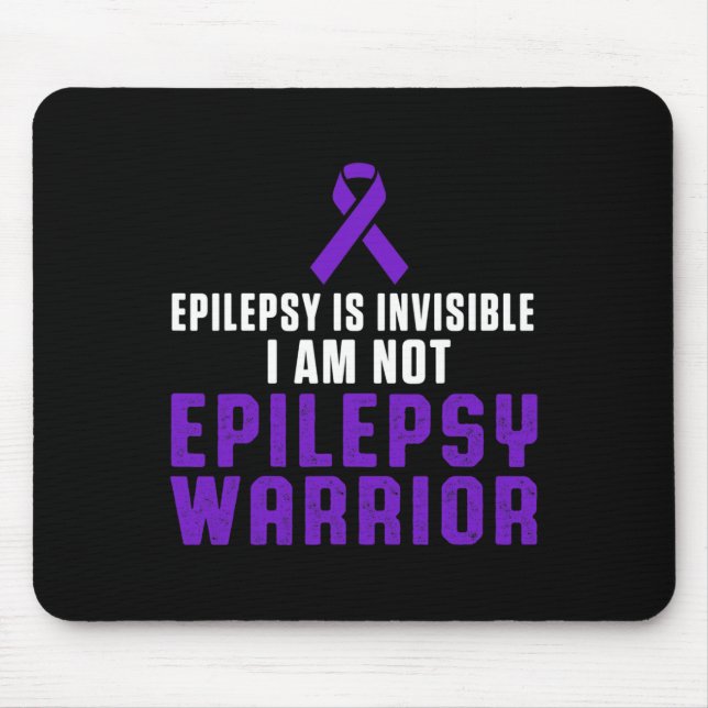 Epilepsy Awareness Fun Healthcare Epileptic Warrio Mouse Pad (Front)