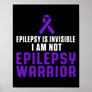 Epilepsy Awareness Fun Healthcare Epileptic Warrio Poster