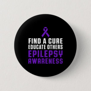 Epilepsy Awareness Fun Healthy Epileptic Warrior S 6 Cm Round Badge