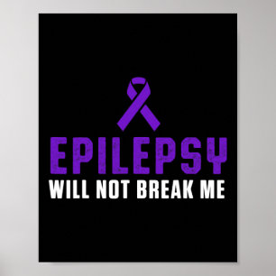 Epilepsy Awareness Fun Therapists Epileptic Warrio Poster