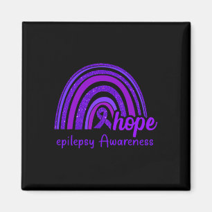 Epilepsy Awareness Hope Rainbow Magnet