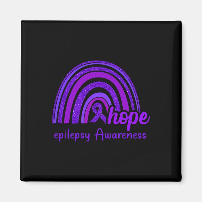 Epilepsy Awareness Hope Rainbow  Magnet (Front)