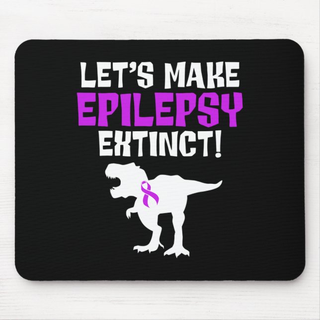 Epilepsy Awareness Make Epileptic Warrior Survivor Mouse Pad (Front)