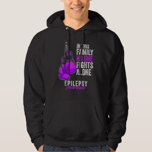Epilepsy Awareness Month Gloves Purple Ribbon Hoodie