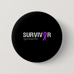 Epilepsy Awareness Month In November We Wear Purpl 6 Cm Round Badge
