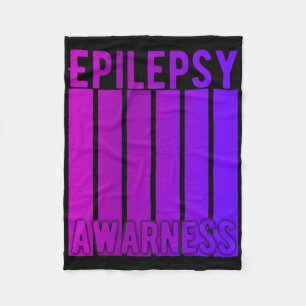 Epilepsy Awareness Month In November We Wear Purpl Fleece Blanket