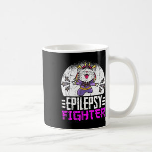 Epilepsy Awareness Month Ninja Cat Epilepsy Fighte Coffee Mug