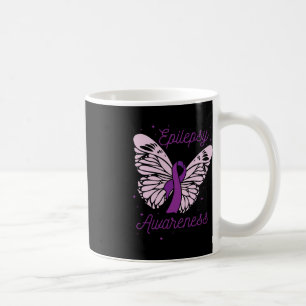 Epilepsy Awareness Month Purple Ribbon Advocate Ep Coffee Mug