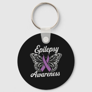 Epilepsy Awareness Month Purple Ribbon Advocate Ep Key Ring
